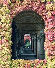 Arcade of Mirogoj Cemetery in Zagreb